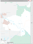 Southeast Fairbanks Wall Map Premium Style